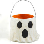 Ghost Flower Pot Halloween Candy Bucket Ghost Candy Bowl