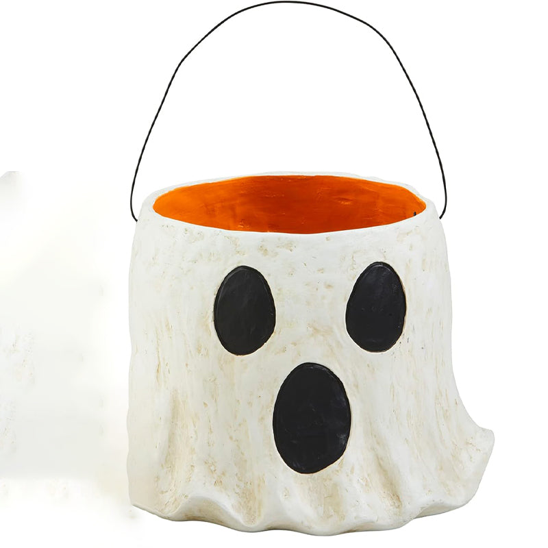 Ghost Flower Pot Halloween Candy Bucket Ghost Candy Bowl