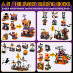 31-Day Halloween Advent Calendar | Spooky Haunted House, Ghosts, Bats & Pumpkins Building Block