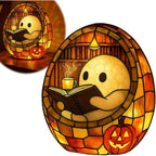 3D Stained Resin Halloween Ghost Lamp