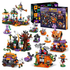 31-Day Halloween Advent Calendar | Spooky Haunted House, Ghosts, Bats & Pumpkins Building Block