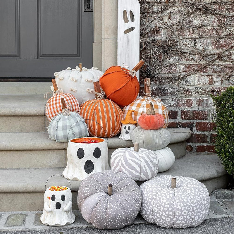 Ghost Flower Pot Halloween Candy Bucket Ghost Candy Bowl